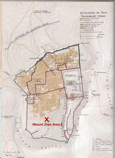 Mount Zion Archaeological Project Map