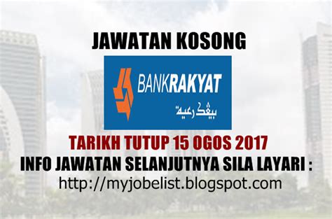 Home countries malaysia bank kerjasama rakyat malaysia berhad (bank rakyat). Jawatan Kosong Bank Kerjasama Rakyat Malaysia Berhad - 15 ...