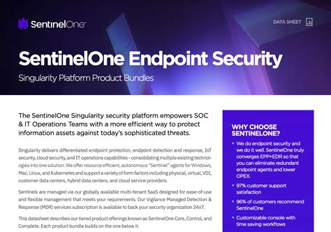 Sentinelone Endpoint Security Singularity Platform Product Packages