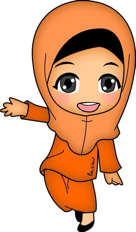 Emoji People Teacher Cartoon Doodle Girl Islamic Cartoon Poster