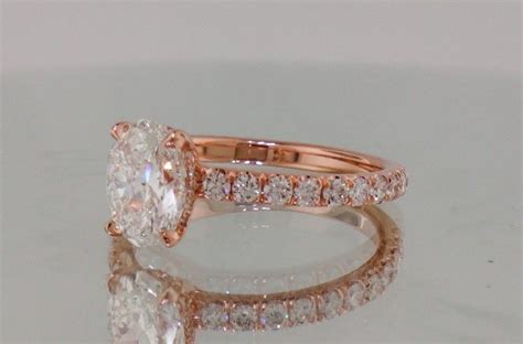 Josh Levkoff Collection Rings 594 Rose Gold Custom Ring With Round Diamond Underneath