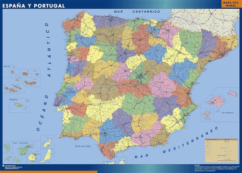 España Portugal Mapa Mapa De Carreteras De España Y Portugal Tamaño