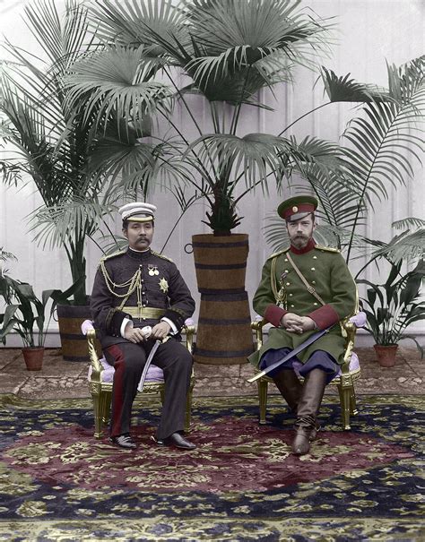 King Chulalongkorn Rama V Of Siam And Tsar Nicholas Ii Of Russia In
