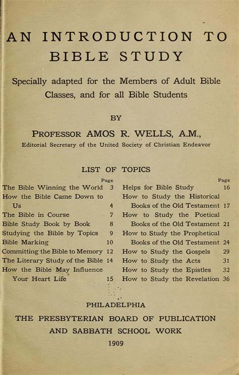 Image 5 Of An Introduction To Bible Study Library Of Congress