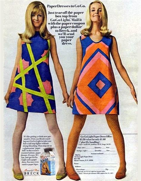 Novelty Fashion Fads Of The 60s Paper Dresses Foil Dresses And A Dress