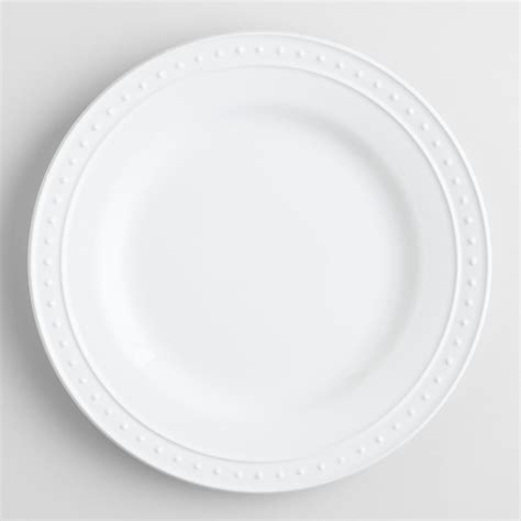 White Nantucket Dinner Plates Set Of 4 Earthenware By World Market