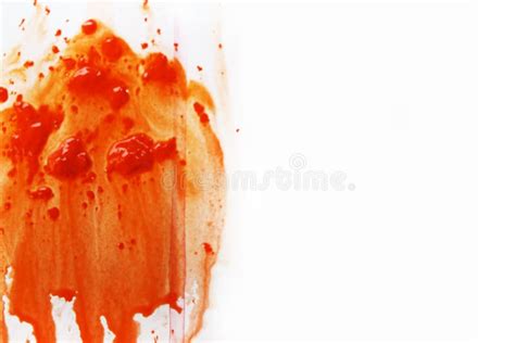 Yellow Orange Watercolor Stain On White Background Watercolor