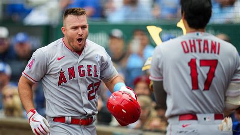 Shohei Ohtani Mike Trout Go Back To Back As Angels Top Royals
