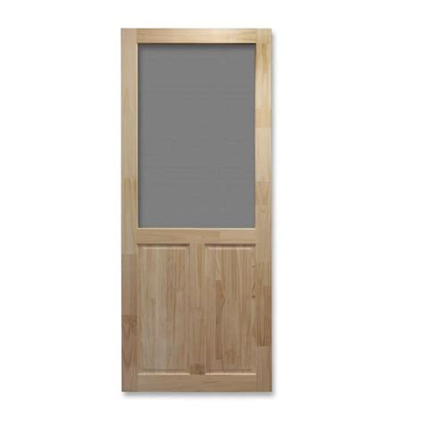 Reliabilt 36 In X 80 In Wood Bottom Panel Screen Door In The Screen