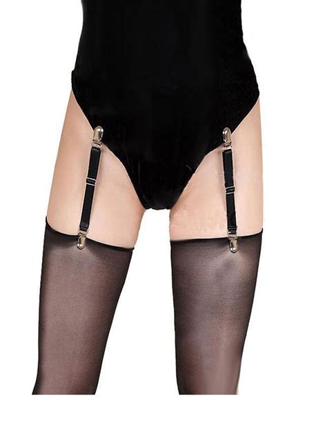 Lingerie Sleep Lounge Rokou Womens Garter Belt Thigh High Stockings