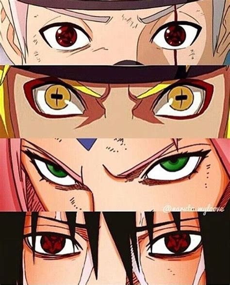 Ojos Del Equipo 7 Wiii Naruto E Sasuke Desenho Olhos Do Naruto