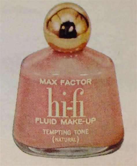 Max Factor Hi Fi Fluid Makeup Ad 1959 Vintage Makeup Ads Vintage