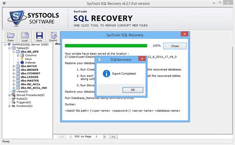 Easy Steps To Recover Database With Sql Database Recovery Tool