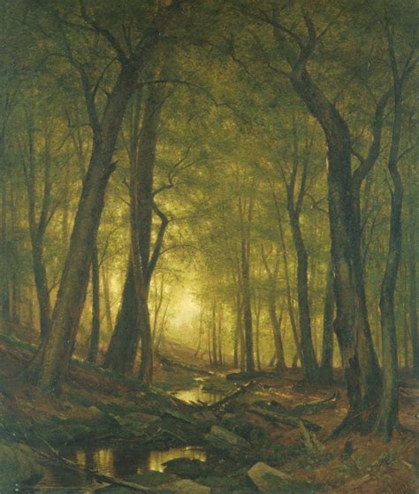Evening In The Woods Painting Thomas Worthington Whittredge Oil Paintings