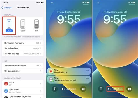 How To Change Lock Screen Notifications Display Style On Iphone