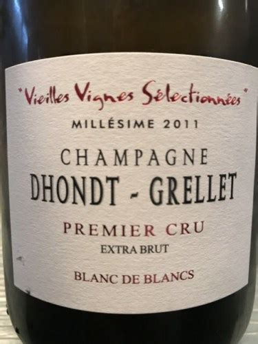 Dhondt Grellet Vieilles Vignes Sélectionnées Blanc De Blancs Extra Brut Champagne Premier Cru