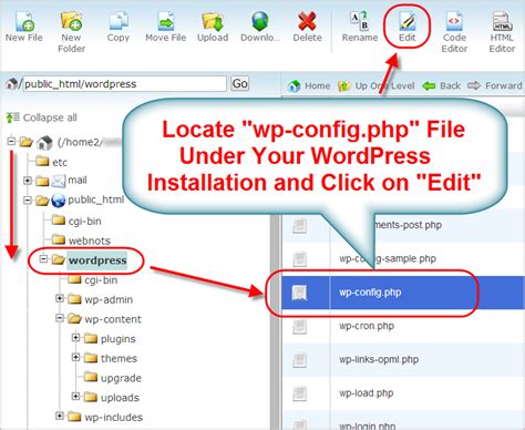 How To Edit Wp Configphp File In Wordpress Webnots