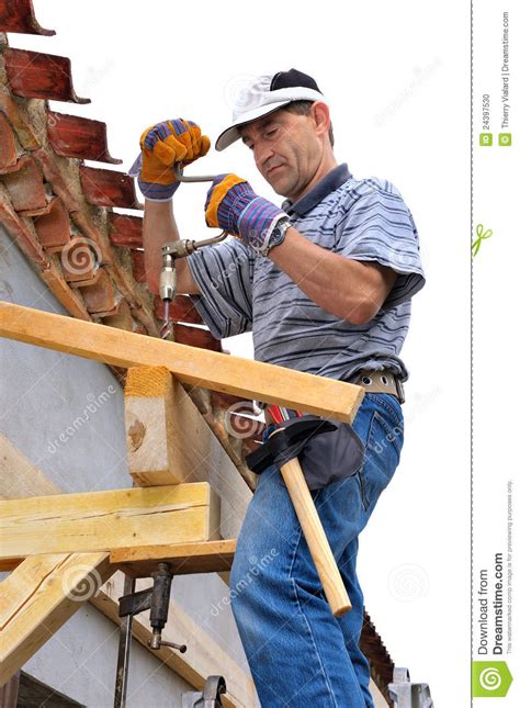 woodworking carpenter stock photo image  eaves people