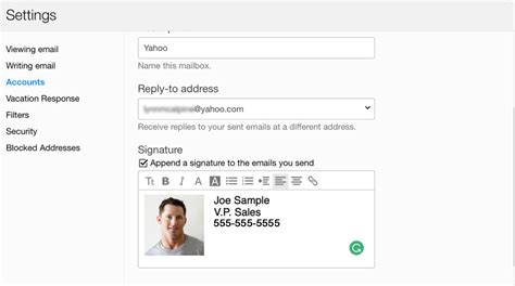 How To Add Signature In Yahoo Mail With Picture 2019 Sablyan