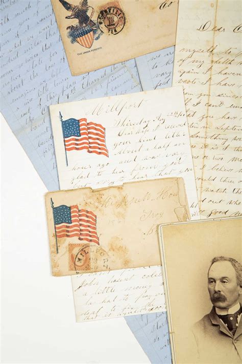 Civil War Archive 7th Pa Cavalry 70 Letters And Ephemera