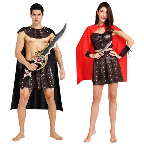Umorden Halloween Ancient Roman Greek Soldier Gladiator Costumes