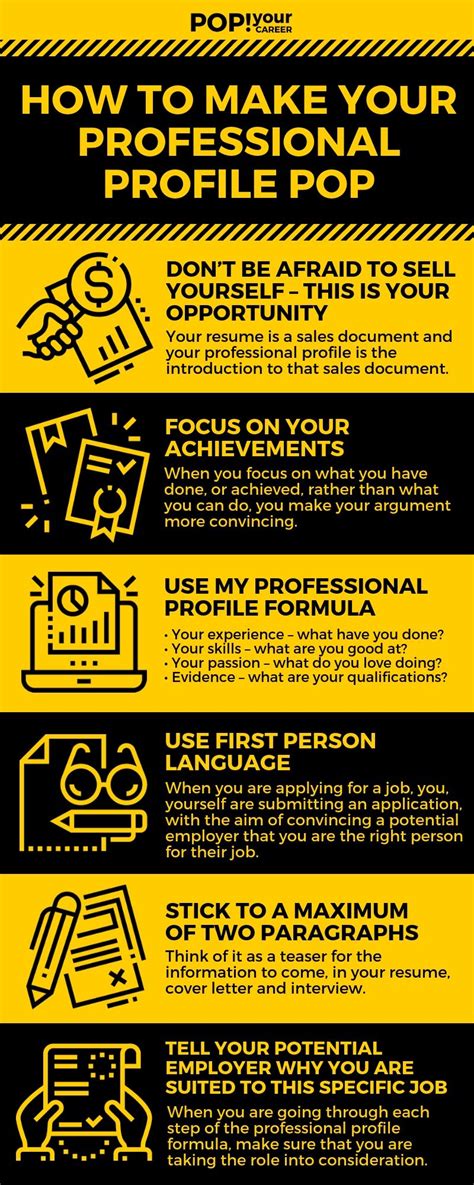 How To Make Your Professional Profile Pop Pop Your Career Professional Profile Work Profile