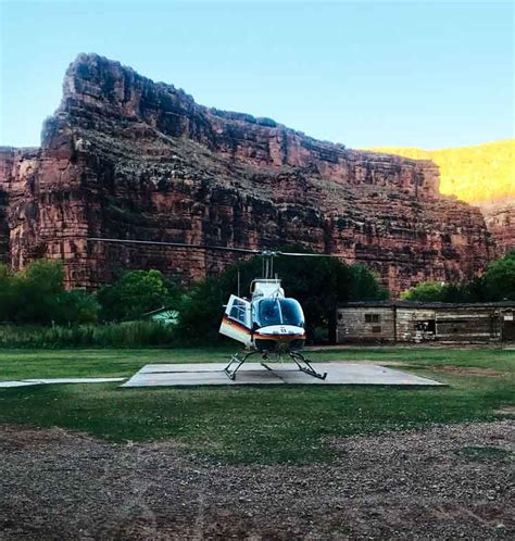 Havasupai Falls Helicopter The Down Lo