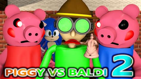 Piggy Vs Baldi Roblox Challenge 2 Ft Sonic Horror Chapter 1 Peppa