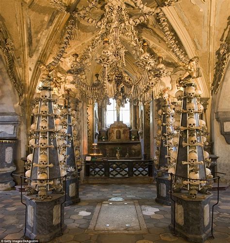 Inside Czech Republics Skull Church Made Up Of Over 70k Skeletons