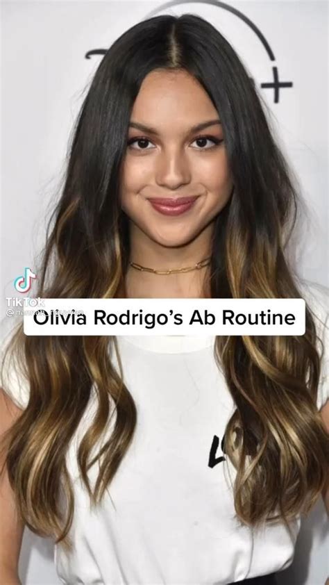 Olivia Rodrigos Ab Routine Video Celebrity Workout Celebrity