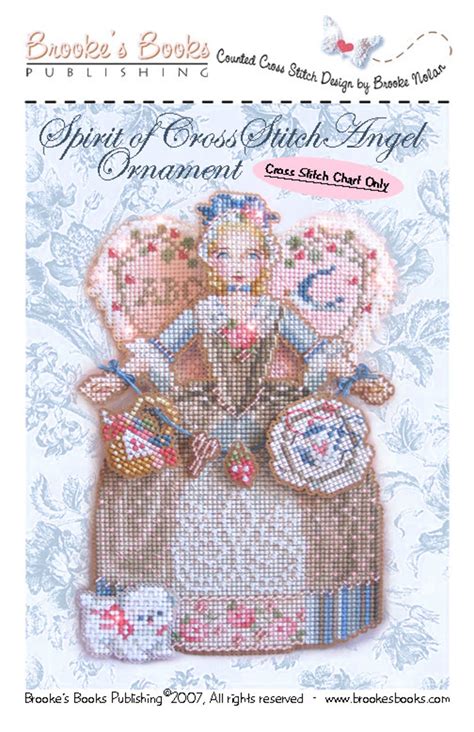Brookes Books Spirit Of Cross Stitch Angel Ornament Cross Etsy