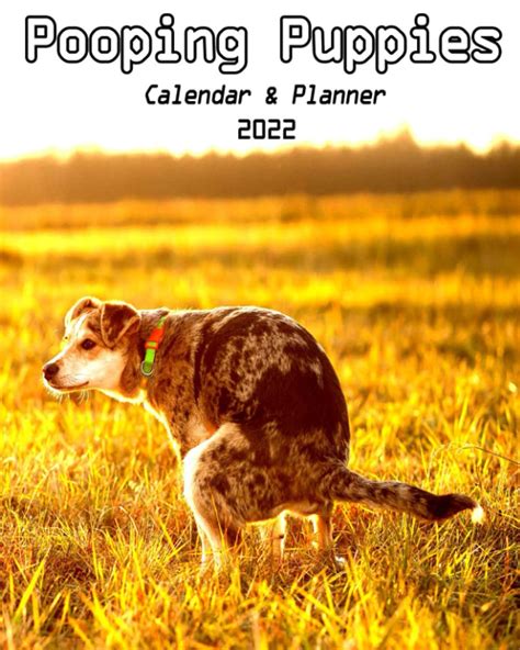 Pooping Puppies Calendar And Planner 2022 Funny Dogs Pooping Dog