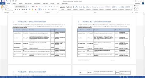 Product Document Map Template (MS Word) - Templates, Forms, Checklists ...