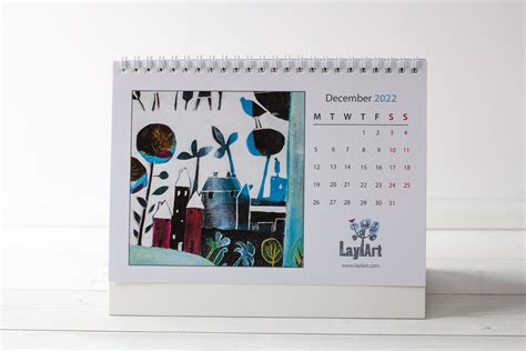 2022 Desk Calendar A5 Mini Desk Calendar Art Flip Desktop Etsy