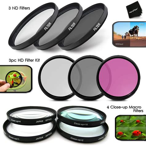 Ultimate 10pc 67mm Professional Filters Kit Including 67mm Hd Filters