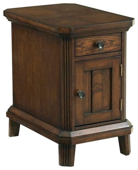 Bring a refined rustic style to your space with this console table. Broyhill Estes Park Chairside End Table - Craftsman - Side ...