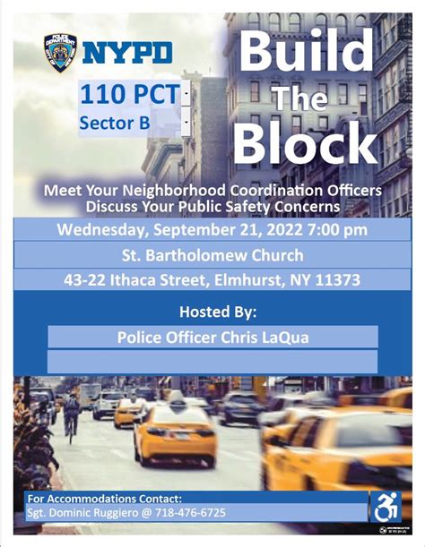 Nypd 110th Precinct On Twitter Nco Boy Will Host A Build The Block
