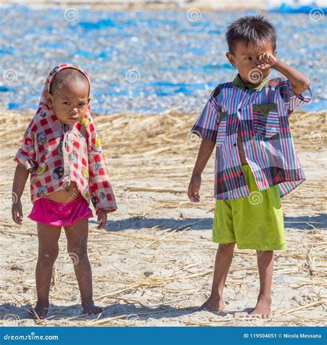 Children In Thandwe Village Ngapali Beach Myanmar Editorial Photo