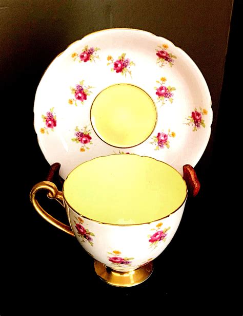 Shelley Ripon Hulmes Rose Tea Cup And Saucer Shelley Pink Etsy Rose Tea Cup Tea Cups Tea
