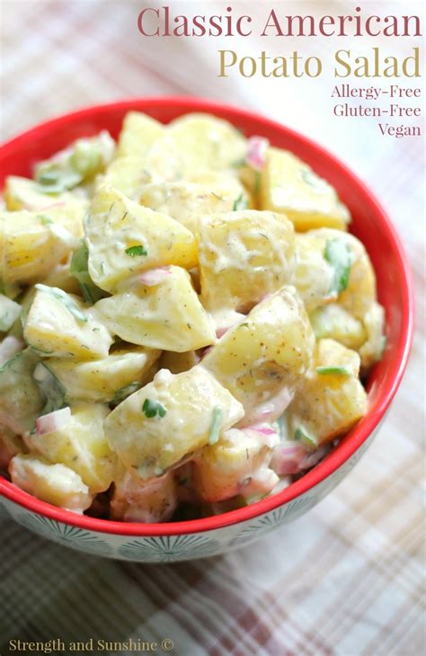 Classic American Potato Salad Gluten Free Vegan