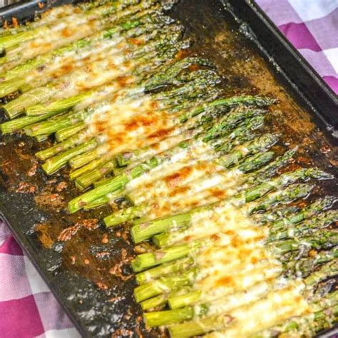 Transfer the breadcrumbs to a bowl and let them cool for 5 minutes then stir in the parmesan cheese and parsley. Cheesy Garlic Roasted Asparagus - Peaceful Heart Farm