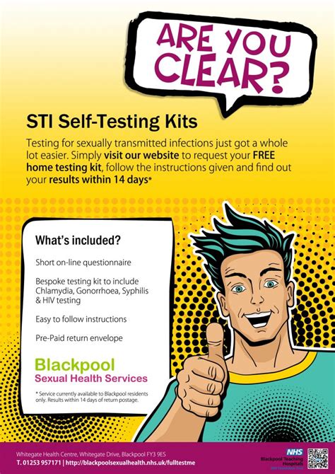 Trust Sexual Health Service Launches Home Testing Kits Blackpool
