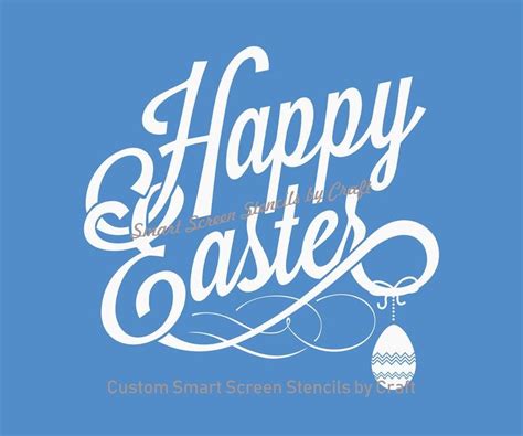 Happy Easter Smartscreen Stencil By Craft Canvas Cards Etsy Leftover