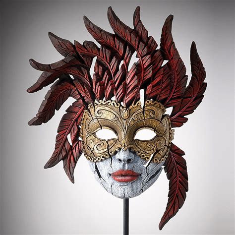 Venetian Carnival Mask Masquerade Edm02m Edge Sculpture By Matt Buckley