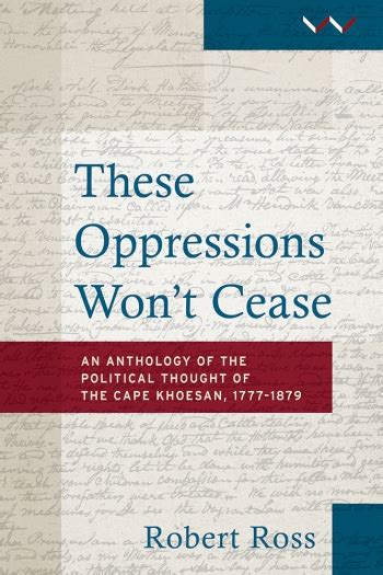 Wits University Press Title Detail These Oppressions Wont Cease By Witsup