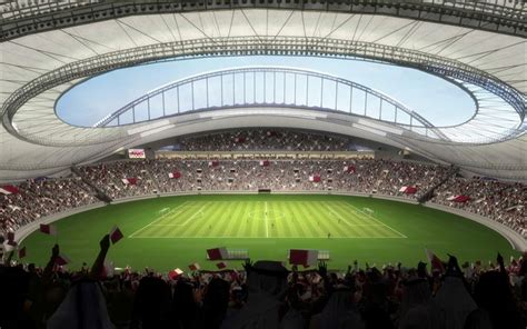 Download Wallpapers Khalifa International Stadium Doha Qatar