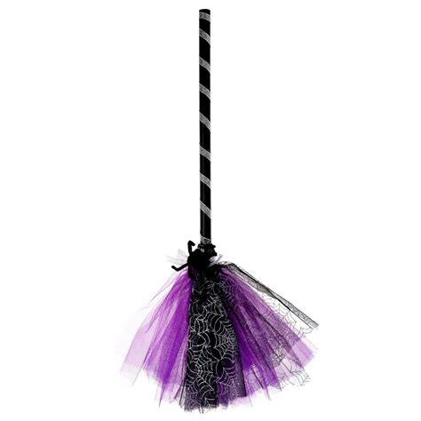 Fancy 1pc Halloween Witch Broom Plastic Witch Broomstick Kids Broom