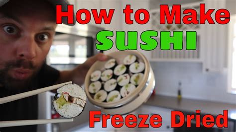 How To Make 🍥 Sushi 🍥and Freeze Dry It Using The Sushi Bazooka Youtube