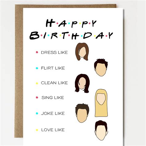 Friends Tv Show Birthday Quotes Funny Friends Tv Show Birthday Meme F