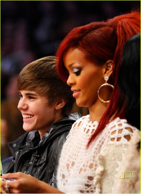 Justin Bieber Nba All Star Game With Rihanna Photo 2521508 Beyonce